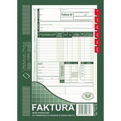 Druk Faktura Vat brutto 124-3E