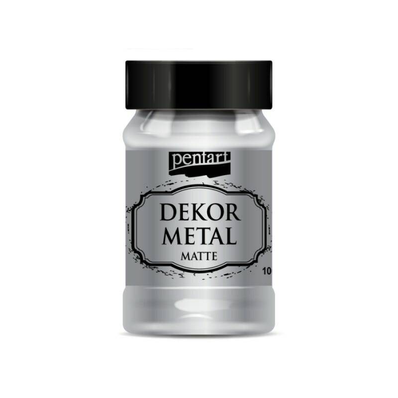 Farba do mebli Dekor metal srebrna
