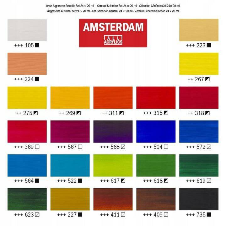 Zestaw Amsterdam Acrylic 24 x 20ml (Zdjęcie 3)