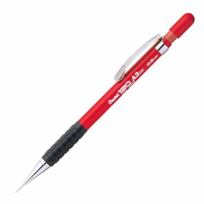 Ołówek automatyczny 0,3mm czerwony A313