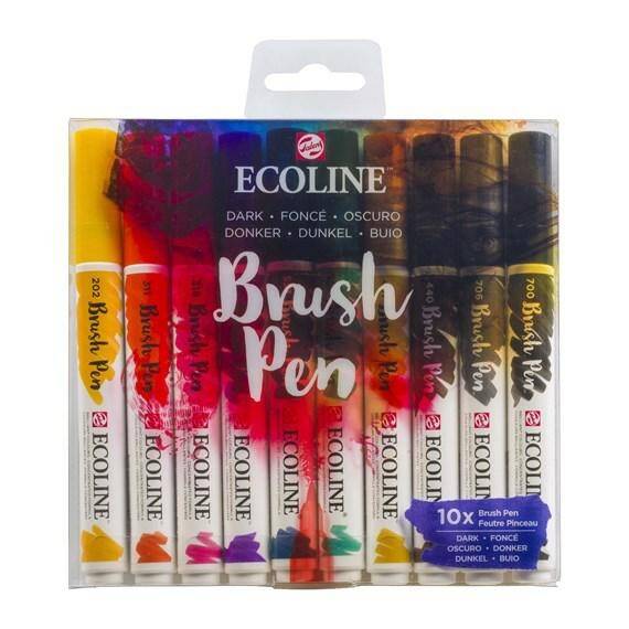Ecoline BRUSHPEN Set .10 Dark