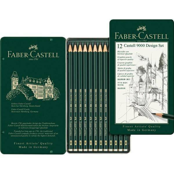 Ołówki Castell 9000 Design 5B-5H 12szt..
