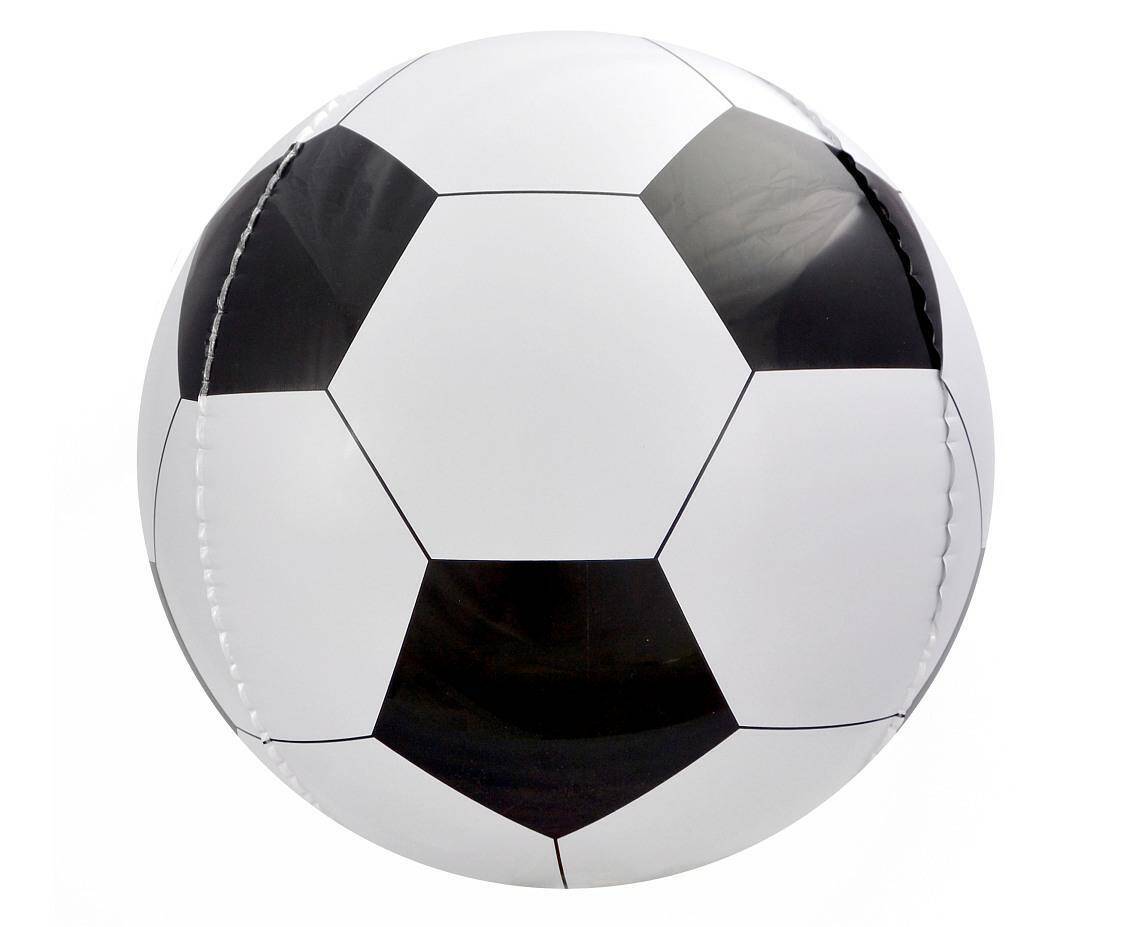 Balon foliowy Piłka czarno-biała 16