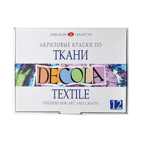 Farby do tkanin Decola Textile 12x20ml