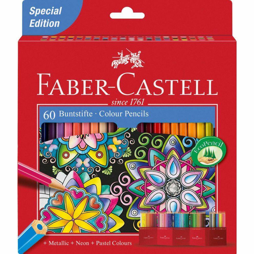 Kredki 60 kolorów  Zamek Faber-Castell