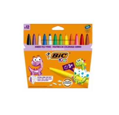 Flamastry 12-kol. Kids Visacolor XL, BIC