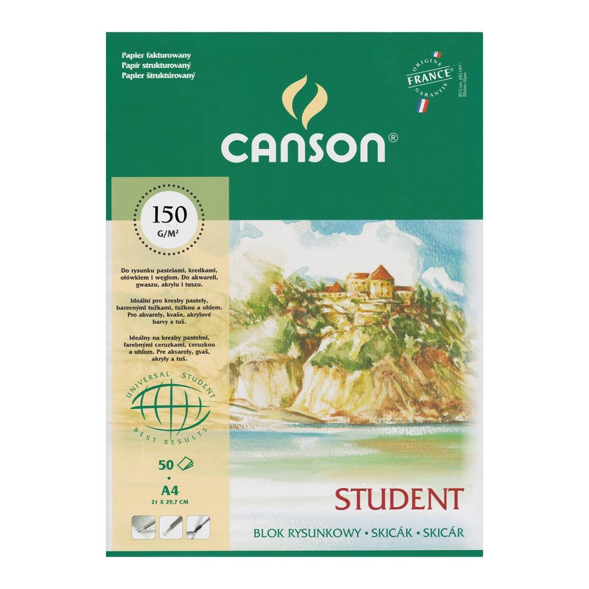 Blok Rysunkowy STUDENT A4 Canson 150g