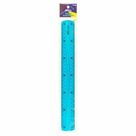 Linijka elastyczna 30cm niebieska,Strigo