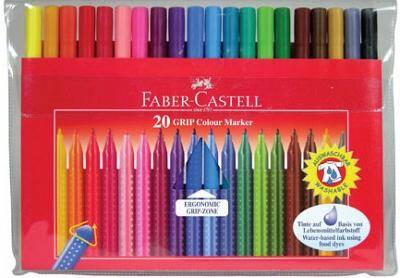 Flamastry GRIP 20 kolorów Faber-Castell