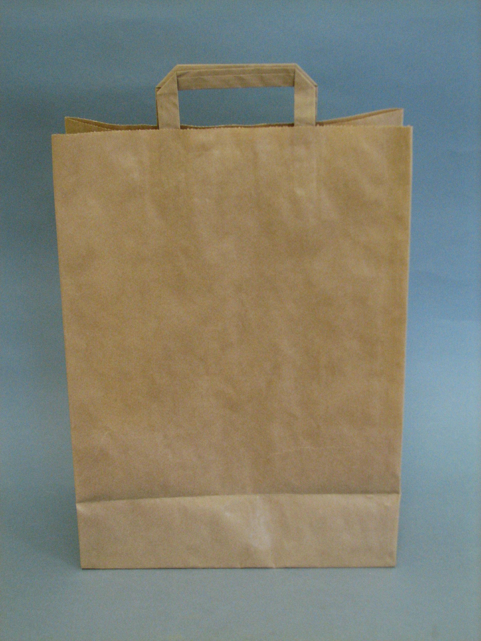 Torba papierowa brązowa, 26x17x33cm, 1 szt.