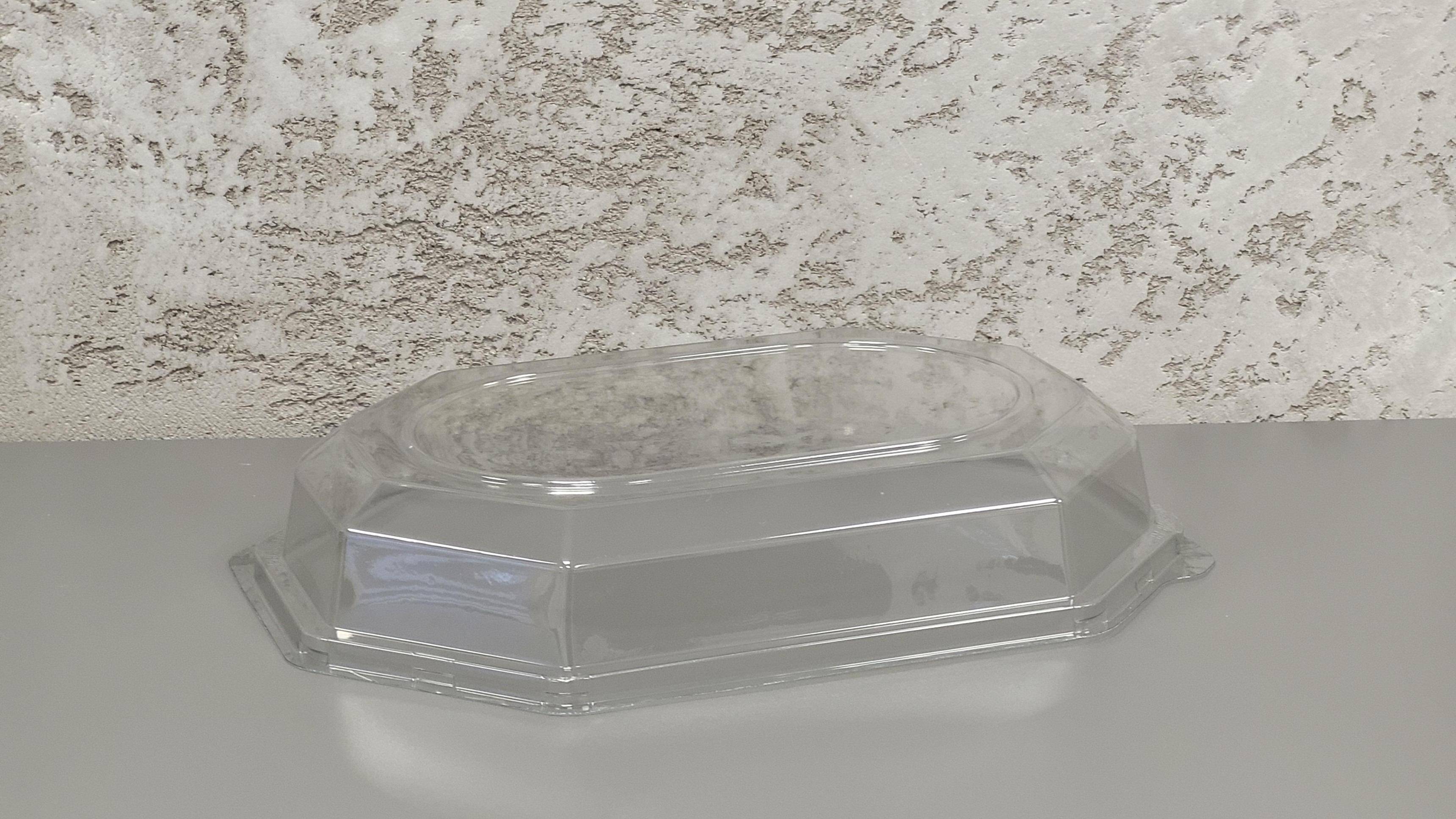 Przykrywka do tacy 350mm, tworzywo PET, transparentna, 10 sztuk