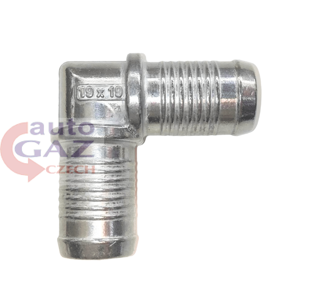 Kolanko układu chłodzenia 19/19 mm metal