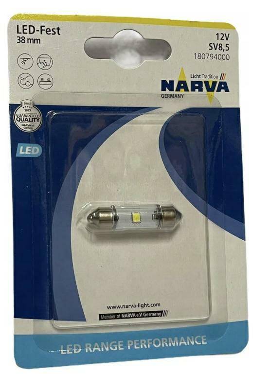 ŻARÓWKA 12V 5W rurka LED FESTOON 38mm