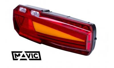 LAMPA TYLNA LEWA Z TRÓJKĄTEM LED MAVIC