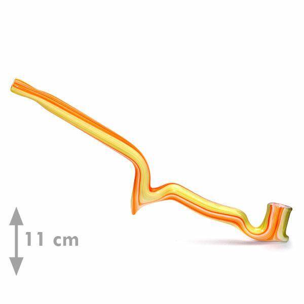 Small glass pipe 13 - Bent mix (11cm)