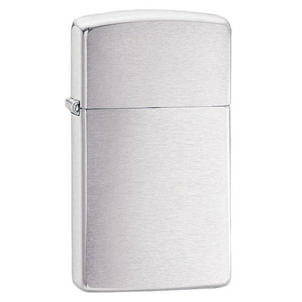 ZIPPO - SLIM CHROME BRUSHED
