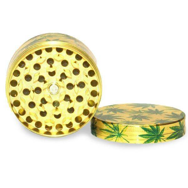 Tobacco grinder - Metal Leafs 2