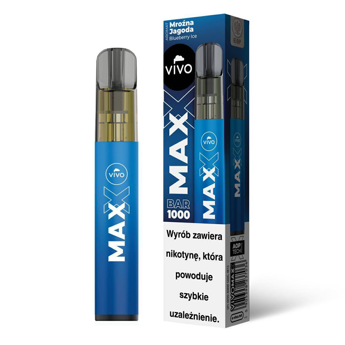 E-papieros VIVO MAXX - Blueberry Ice 20mg
