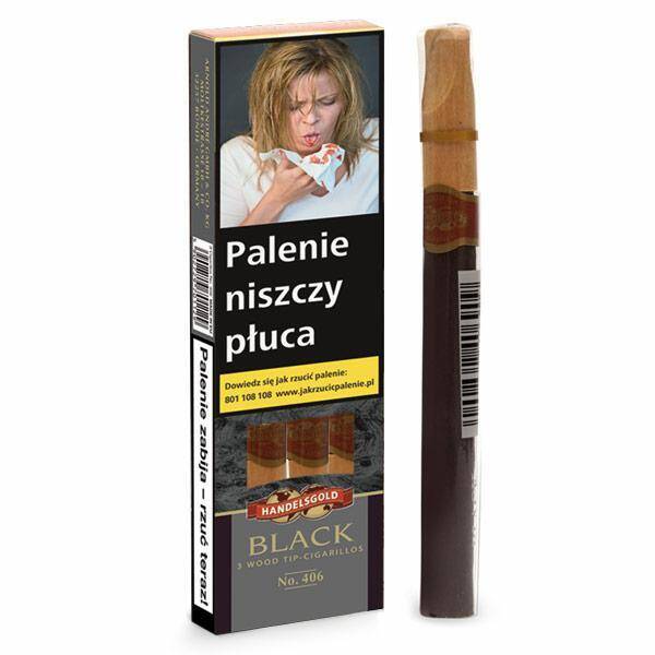 Cigarillos Handelsgold WoodTip Black /3