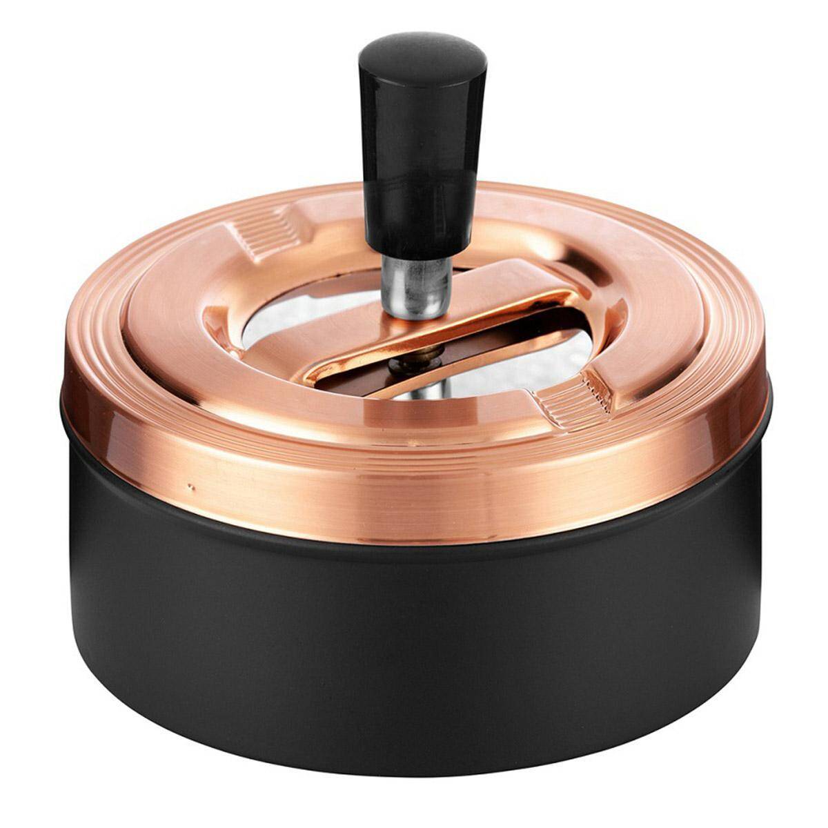 Swivel ashtray Angelo Black/Gold