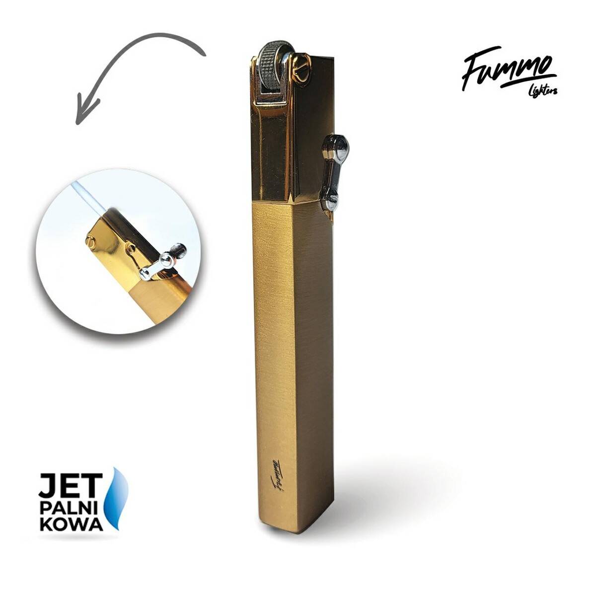 Zapalniczka Fummo Kiama (Jet/Gold)