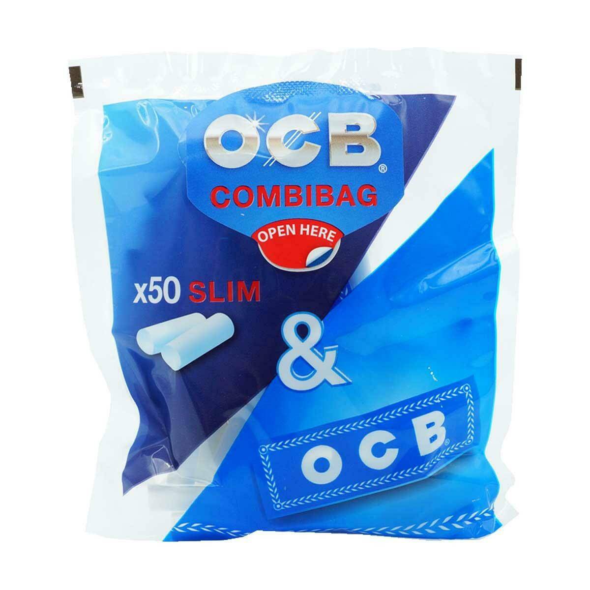 Filtry OCB fi6 Slim a`50 + Bibułki OCB Blue