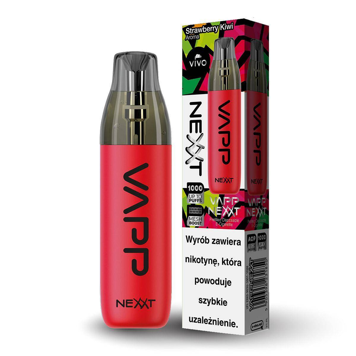 Disposable e-cigarette VIVO Nexxt - Strawberry Kiwi 20mg