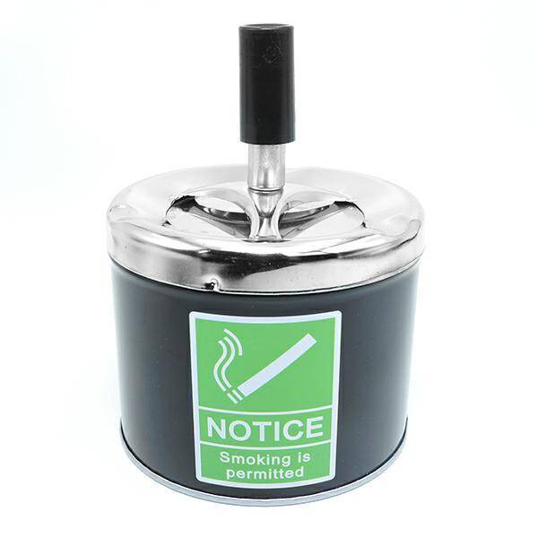 Swivel ashtray - Black (Ø9,5cm)