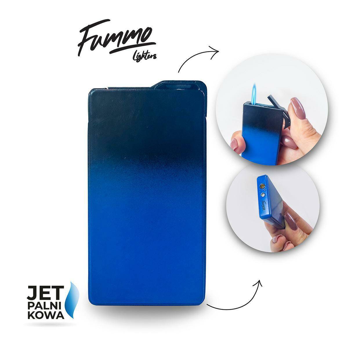 Zapalniczka Fummo Sale (Jet/Bl.Blue)