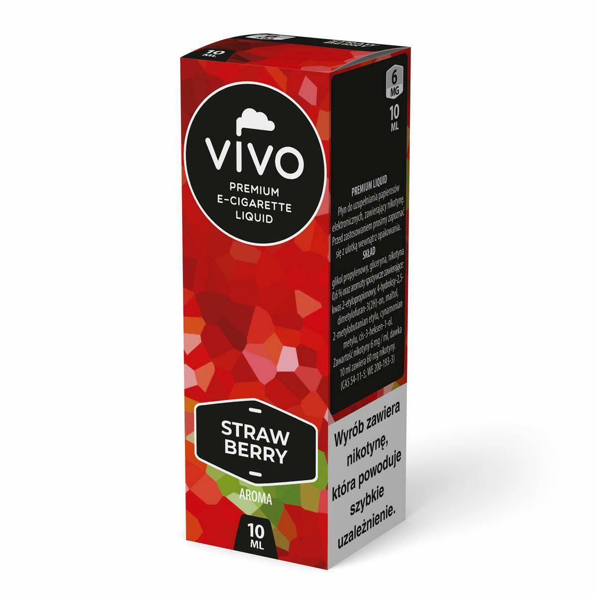 E-liquid VIVO - Strawberry Aroma 6mg (10ml)
