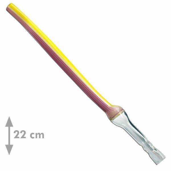 Small glass pipe 07 - Straight mix (22cm)