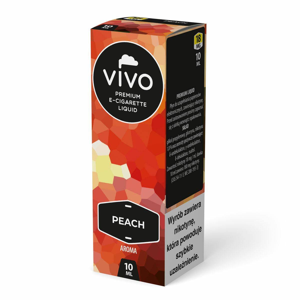 E-liquid VIVO - Peach Aroma 18mg (10ml)