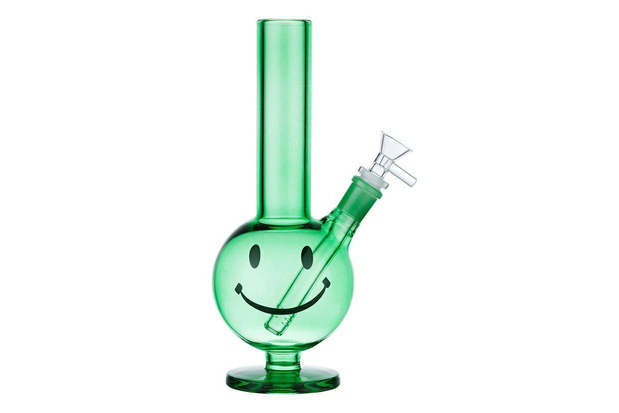 SEL-Fajka Bongo Szkl. Smily green (27cm)