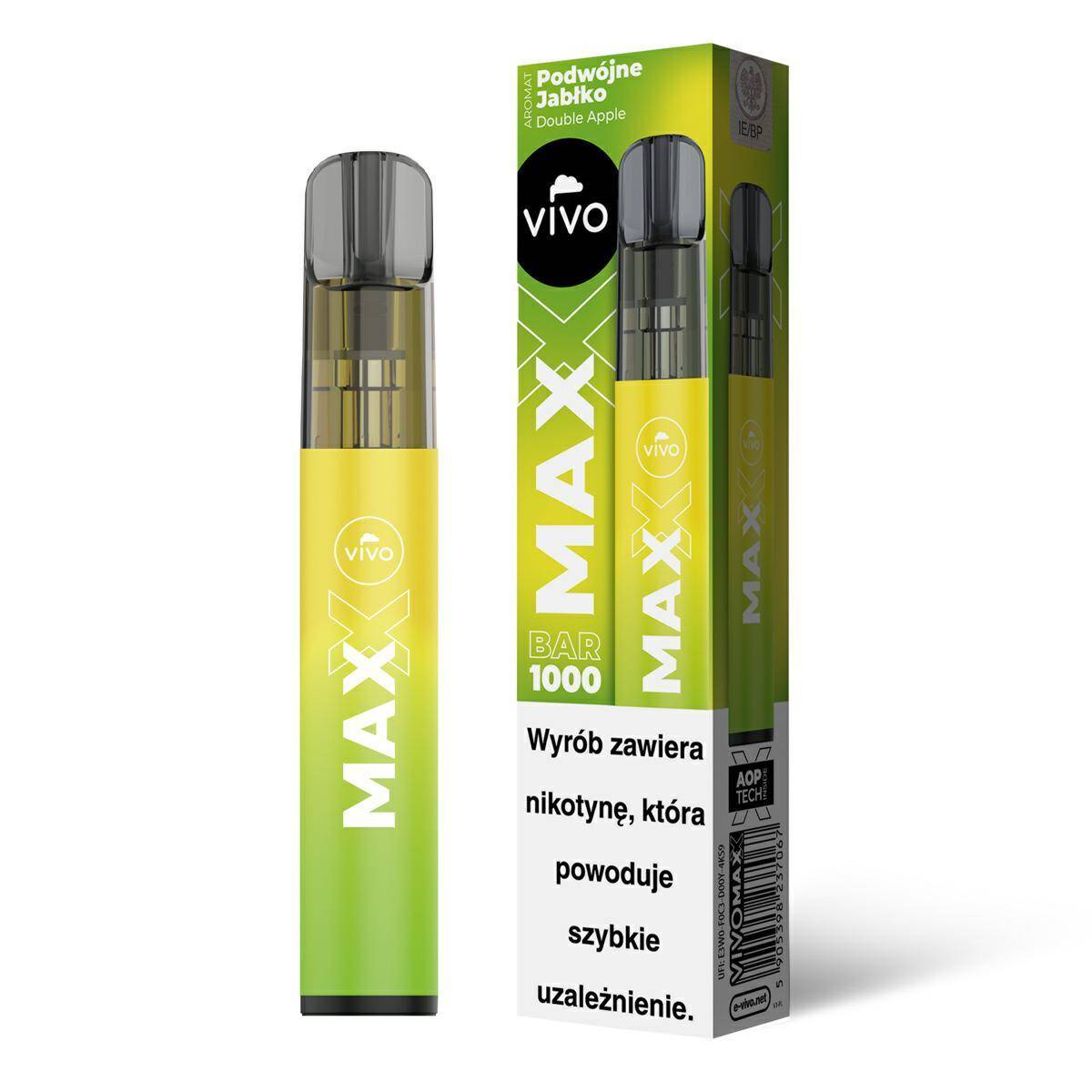 E-papieros VIVO MAXX - Double Apple 20mg