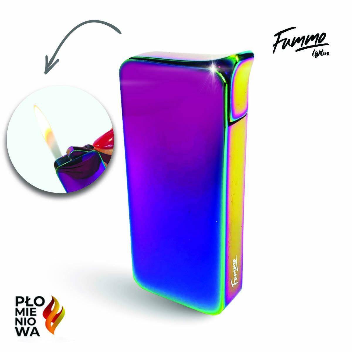 Lighter - Fummo Derby (Flame/Rainbow)