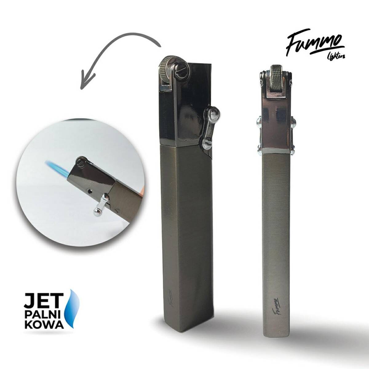 Zapalniczka Fummo Kiama (Jet/Grey)