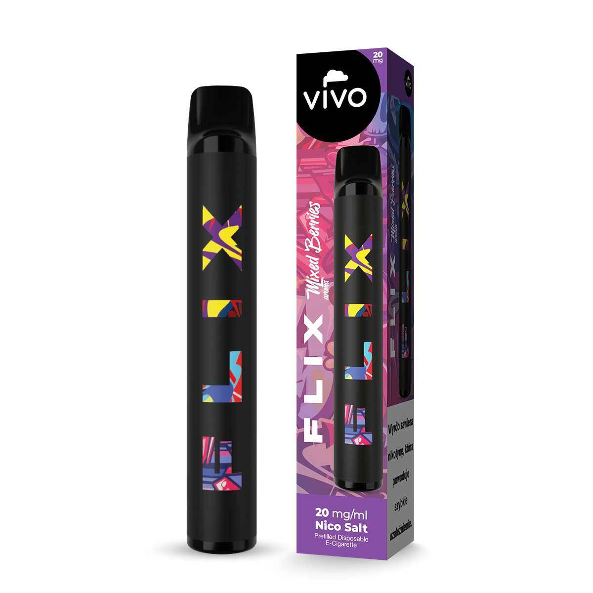 Disposable e-cigarette VIVO FLIX 700 - Mixed Berries 20mg