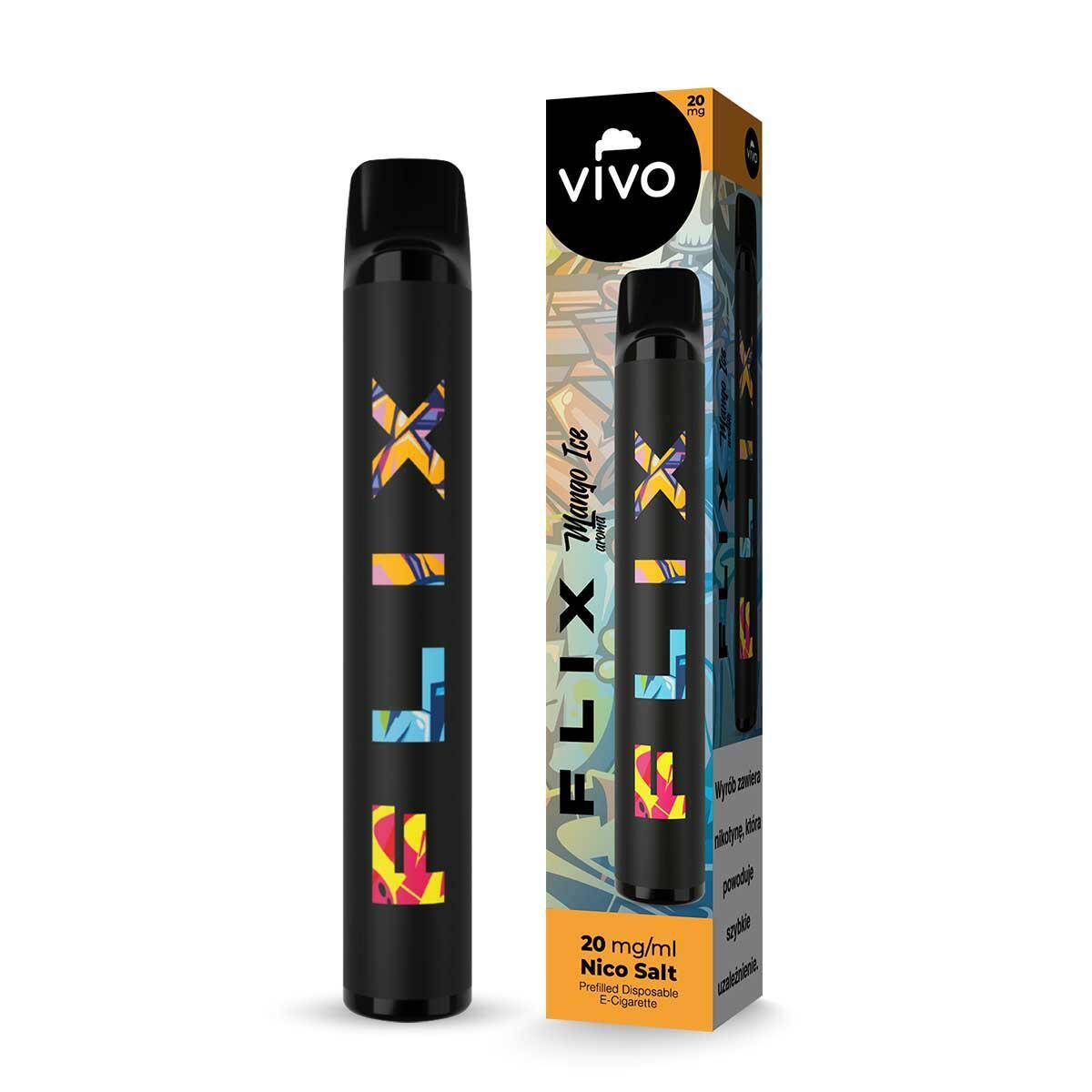 Disposable e-cigarette VIVO FLIX 700 - Mango Ice 20mg