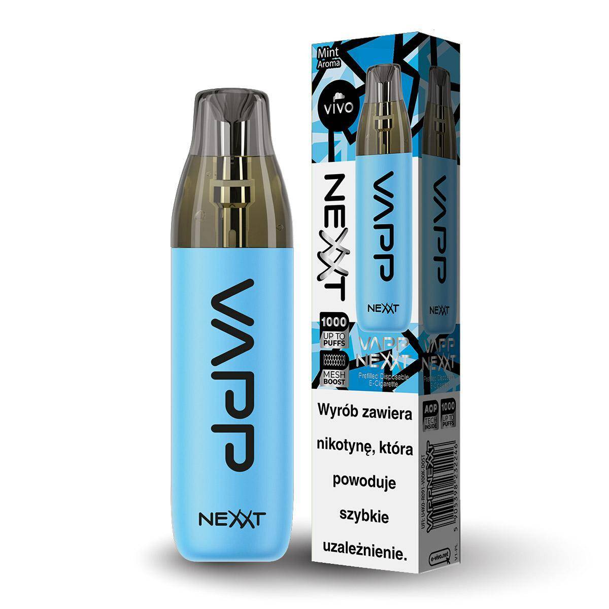 Disposable e-cigarette VIVO Nexxt - Mint 20mg
