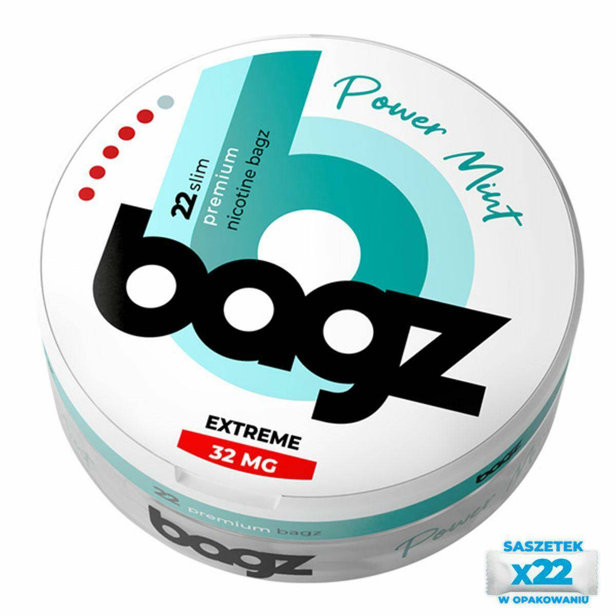 Nicotine Pouches BAGZ Power Mint 32mg