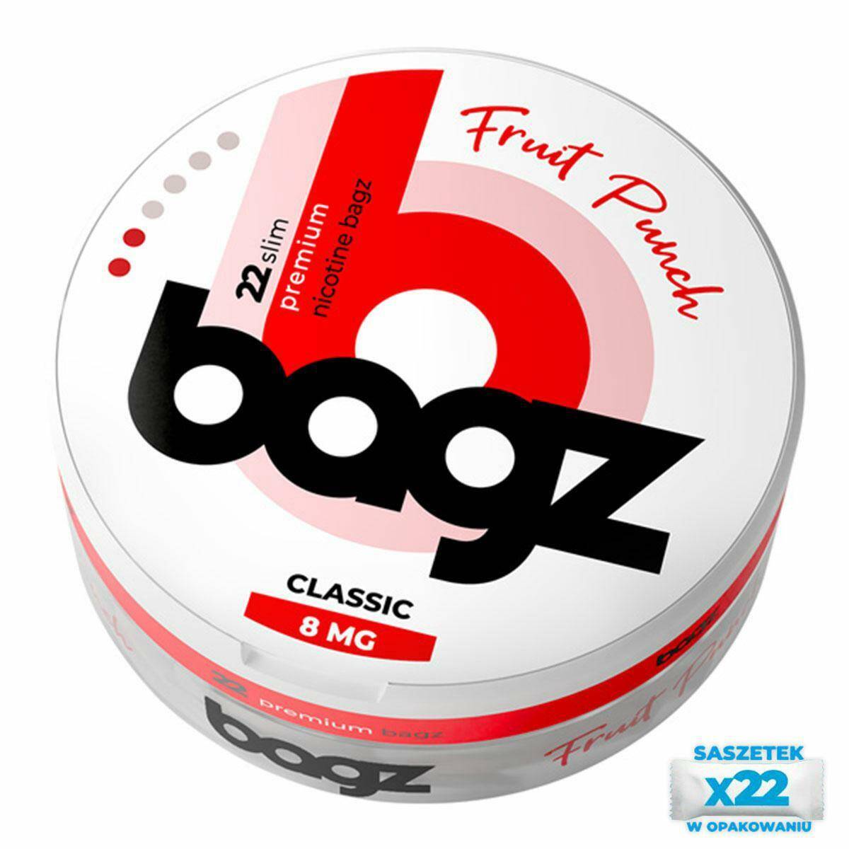 Nicotine Pouches BAGZ Fruit Punch 8mg