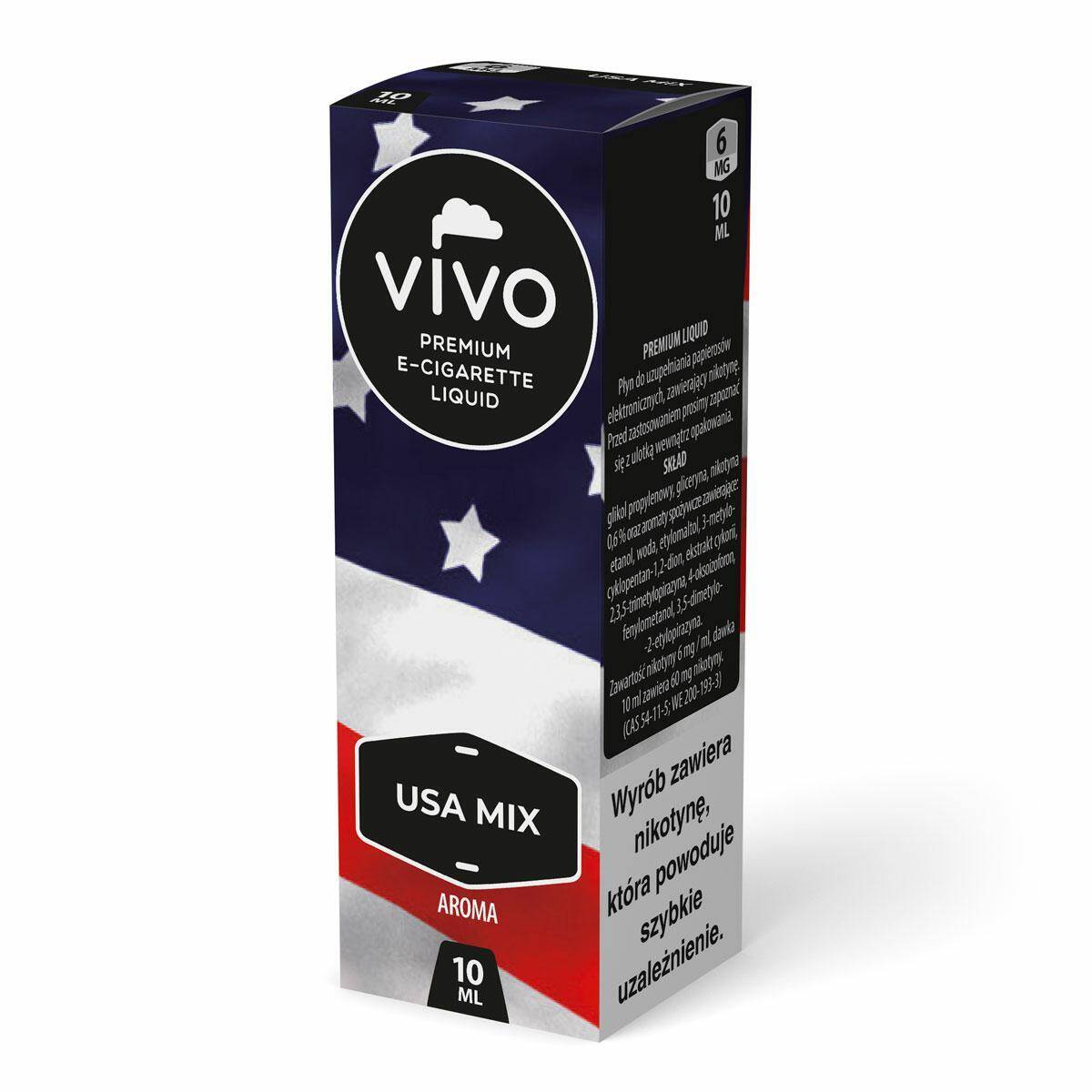 E-liquid VIVO - USA MIX 6mg (10ml)