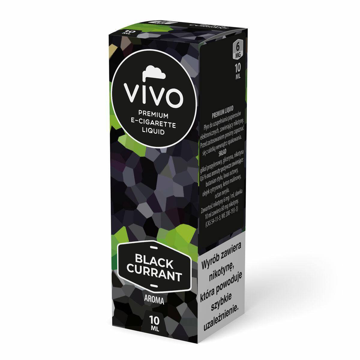 E-liquid VIVO - Black Currant Aroma 6mg (10ml)