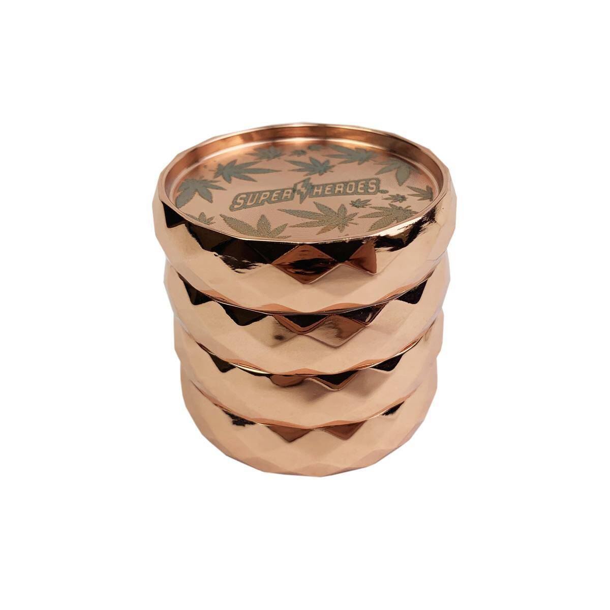SEL-Młynek do tytoniu - Rose gold, leaf