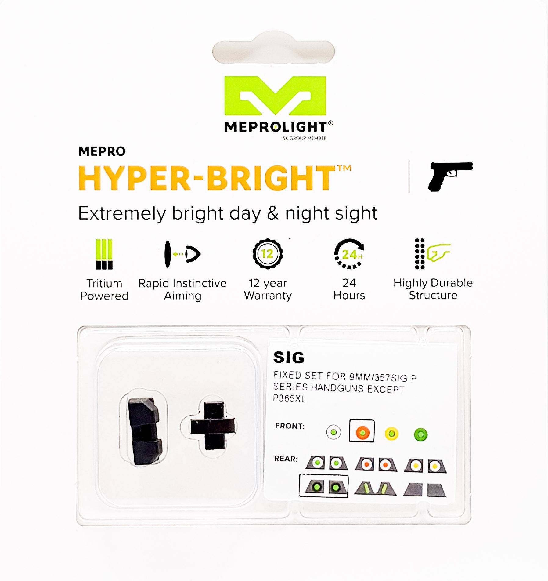 MEPROLIGHT Hyper Bright Tritium Sights