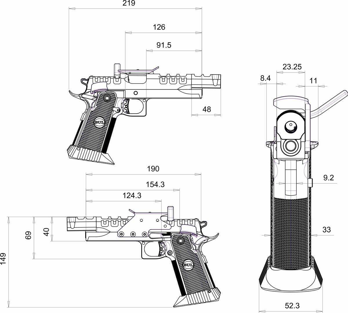 Bul Armory SAS II UR SHORTY TIN Barrel