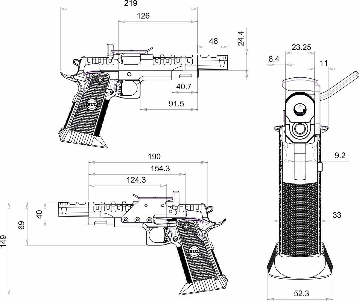 Pistolet Bul Armory SAS II UR