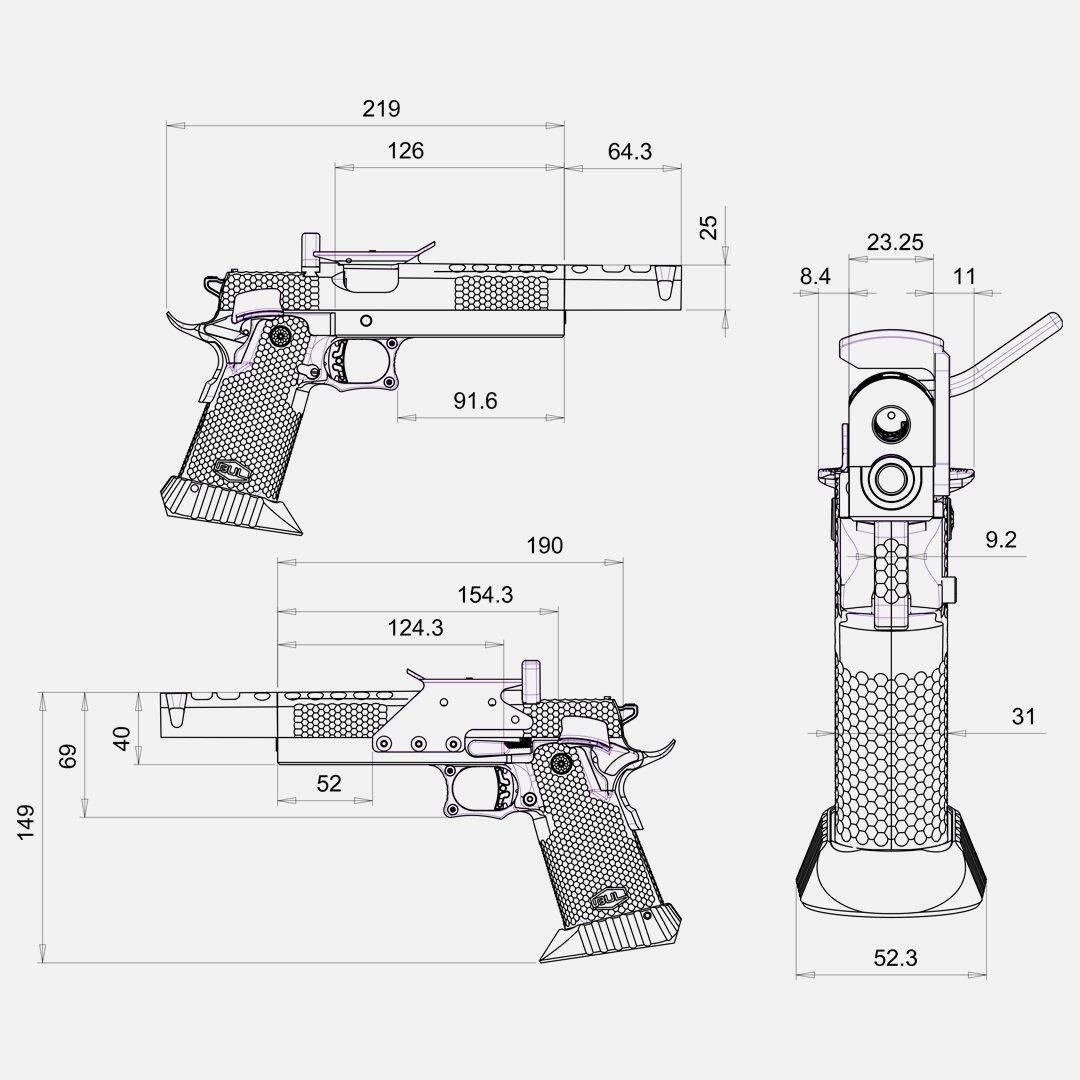 Pistolet Bul Armory SAS II Bullesteros