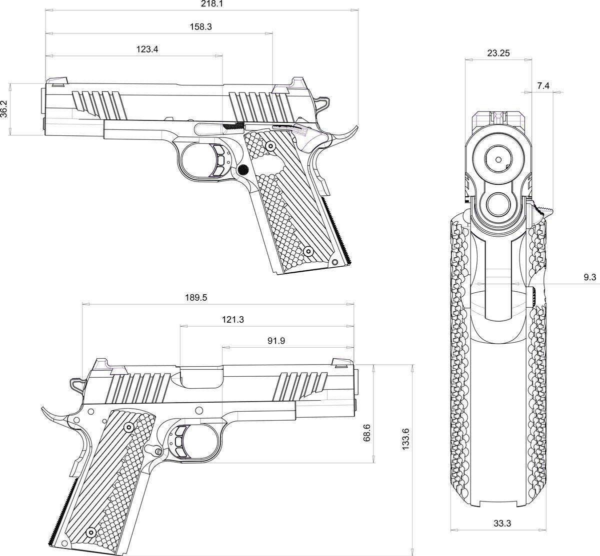 Pistolet Bul Armory 1911 Government