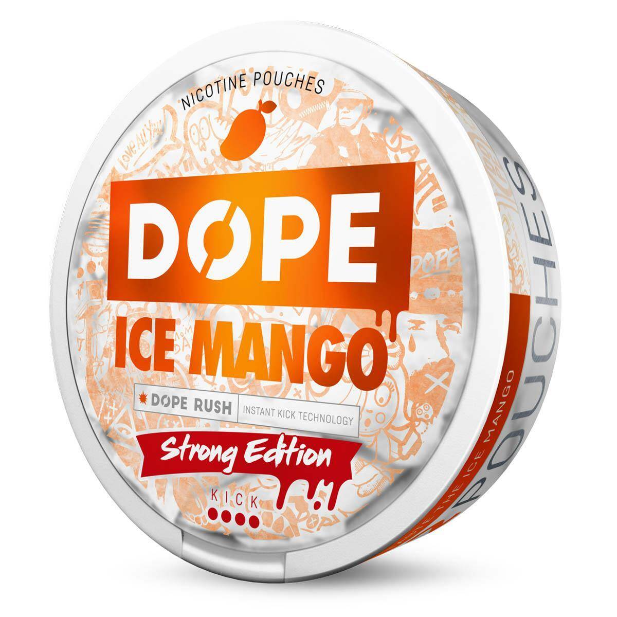 SNUS - Saszetki nikotynowe DOPE - Ice Mango 16mg/g (Zdjęcie 2)